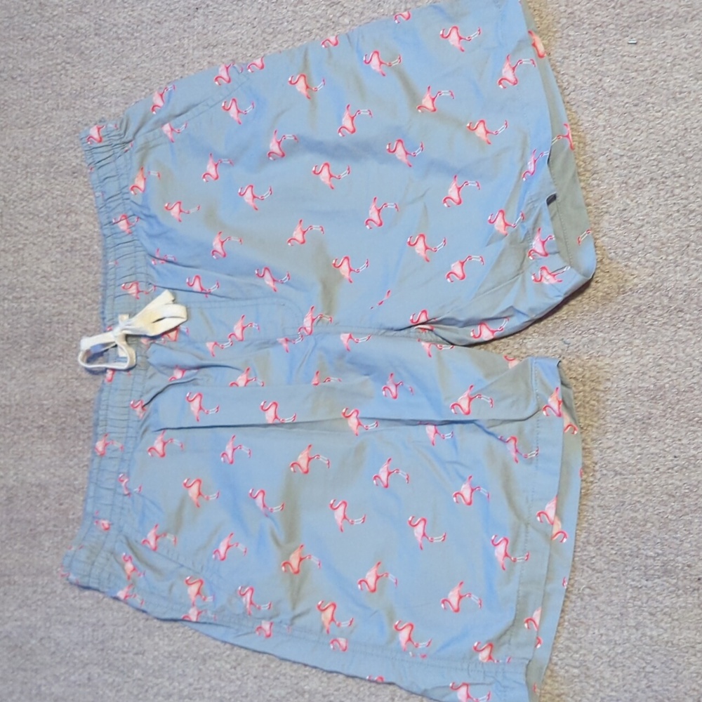 Free nature twill drawstring flamingo shorts new with tags